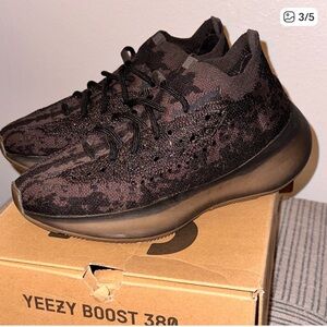 Yeezy Boost 380 Black Brown Sneakers